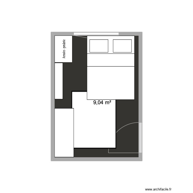 chambre Lena. Plan de 0 pièce et 0 m2