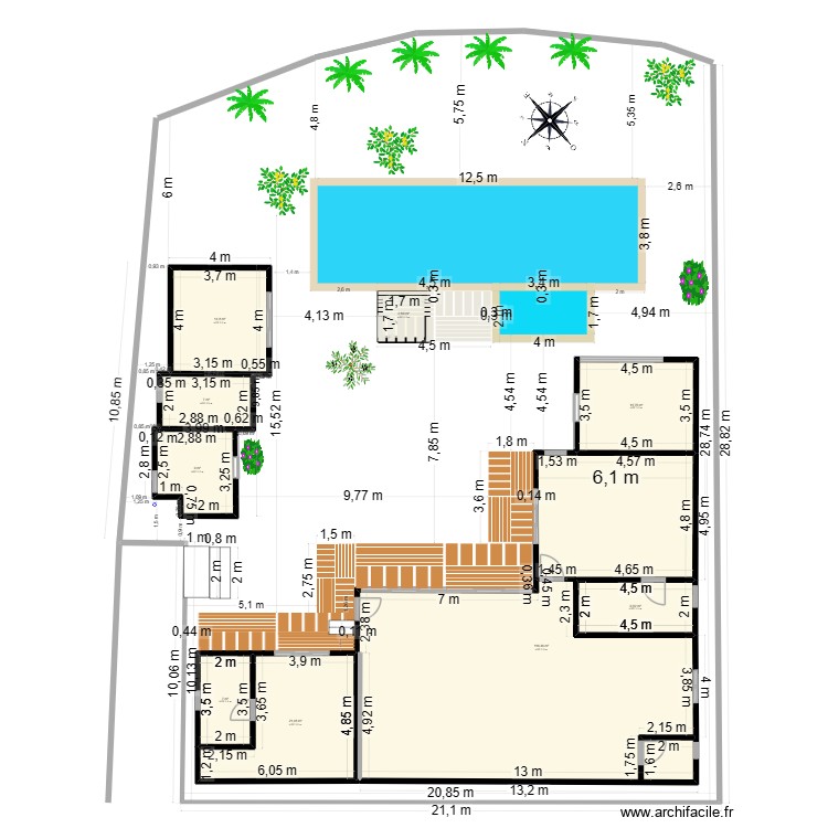 Villa 1 - Kedungu. Plan de 0 pièce et 0 m2