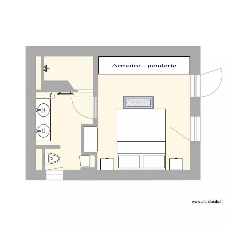 studio. Plan de 4 et 18 m² studio. Plan de 4 et 18 m²