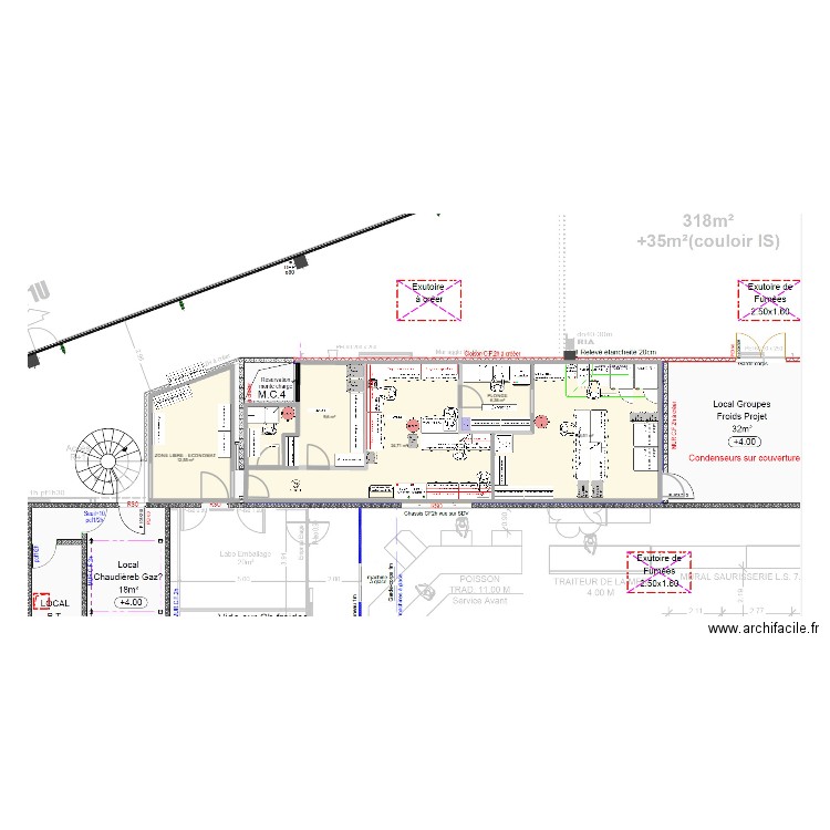 LA MOTTE SERVOLEX V8. Plan de 6 pièces et 83 m2