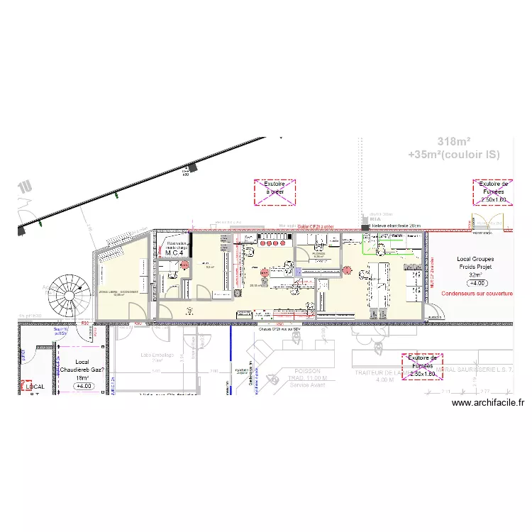 LA MOTTE SERVOLEX V8. Plan de 