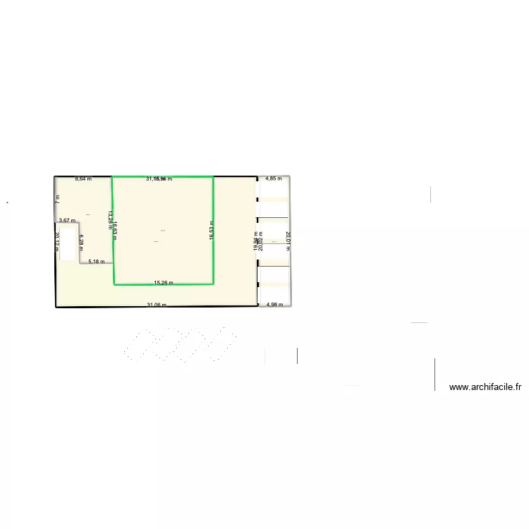 GAGNY PROJET AVEC TERRAIN. Plan de 