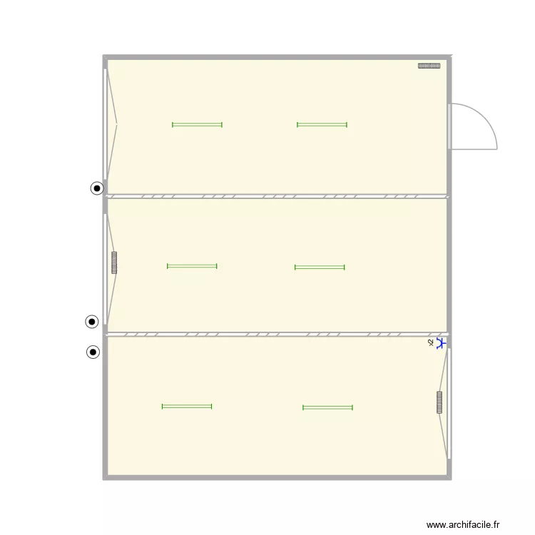 Rixensart Ecole Rosi&egrave;re. Plan de 3  et 42 m²