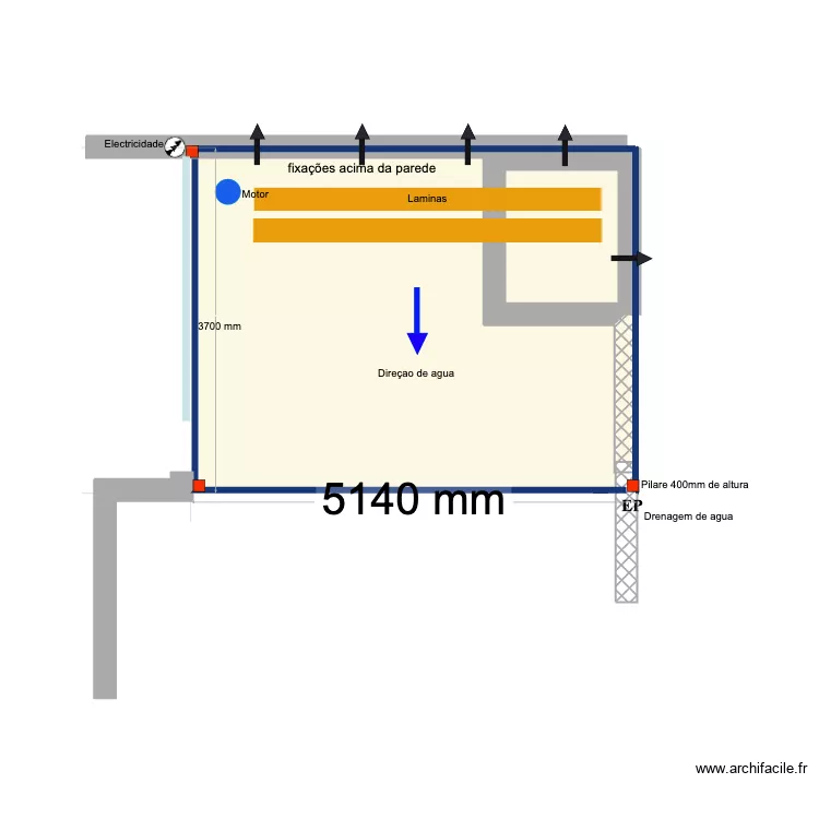 JOAO ASCENCAO. Plan de 1  et 19 m²