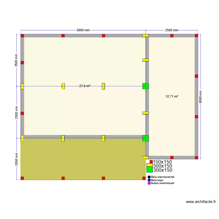 Михеевы Сваи. Plan de 
