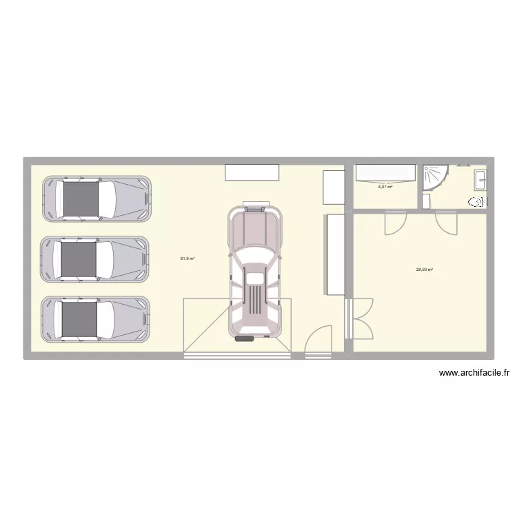 BOENTIER. Plan de 3 et 116 m² BOENTIER. Plan de 3 et 116 m²