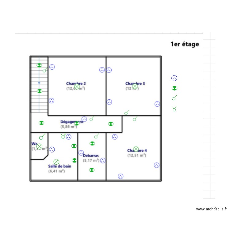 PLAN CONQUES 1er etage. Plan de 0 pièce et 0 m2