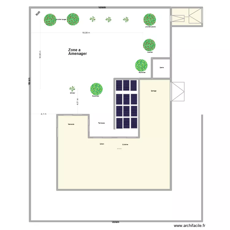 jardin2. Plan de 2 Pièces et 220 m² jardin2. Plan de 2 Pièces et 220 m²