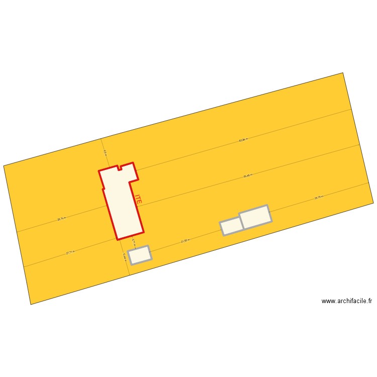 Hernu Yvette - ite PDM. Plan de 4 pièces et 243 m2