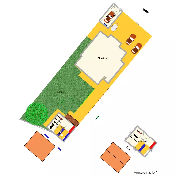 garage 6*11 plan 1. Plan de 4 et 238 m² garage 6*11 plan 1. Plan de 4 et 238 m²
