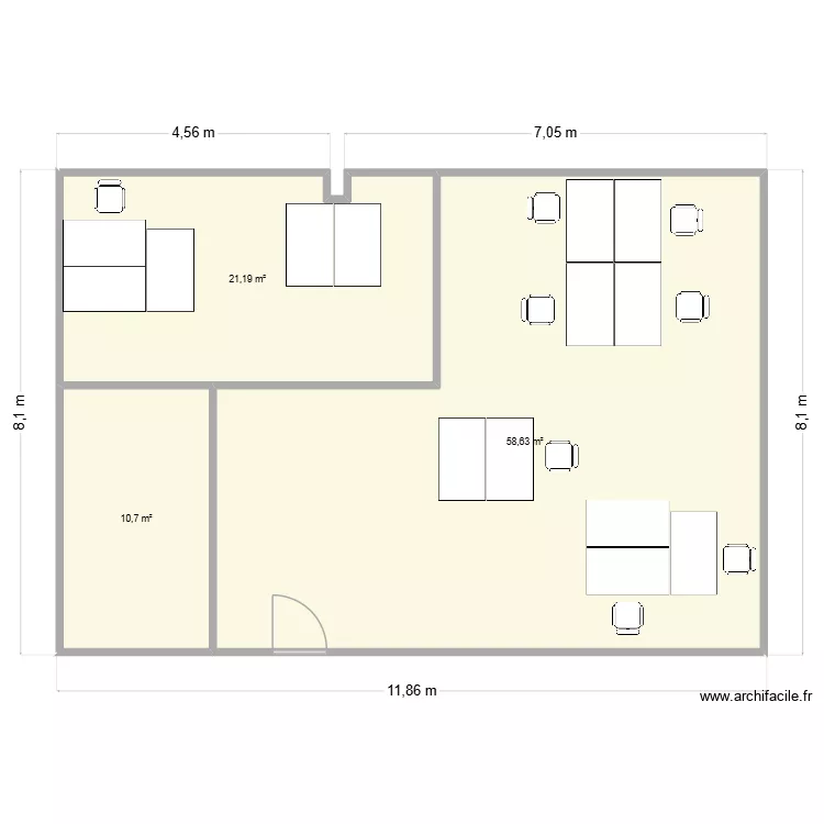 PP1. Plan de 3 et 91 m² PP1. Plan de 3 et 91 m²