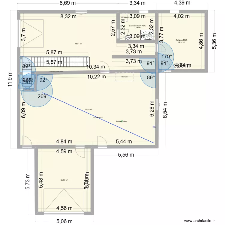 Casa Chaves 2 Etages v2. Plan de 