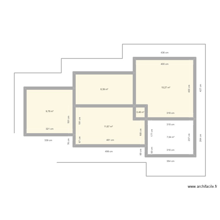 ATI 2. Plan de 11 pièces et 99 m2