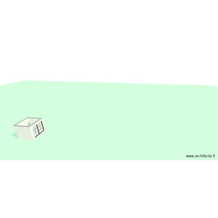 LOCAL PIS. Plan de 1 pièce et 6 m2