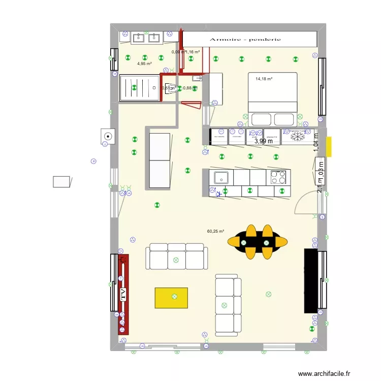 41 SORINS RDC RENOVATION SANS EXT 3. Plan de 7 Pièces et 82 m² 41 SORINS RDC RENOVATION SANS EXT 3. Plan de 7 Pièces et 82 m²