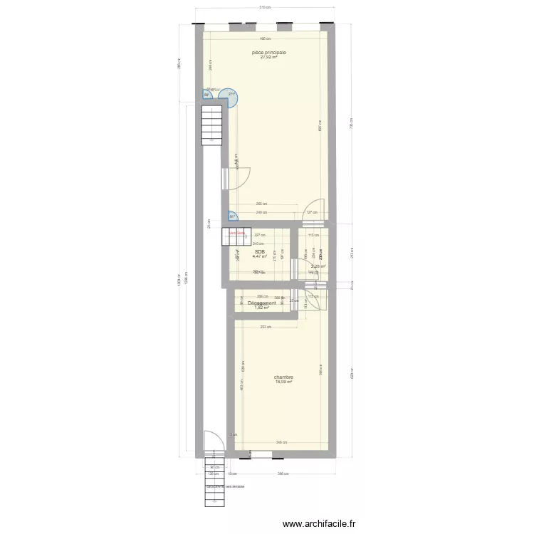 1er étage. Plan de 1er étage. Plan de