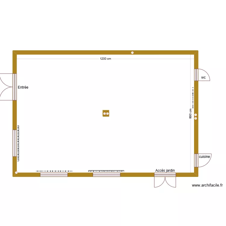 plan de salle sans mobilier. Plan de 
