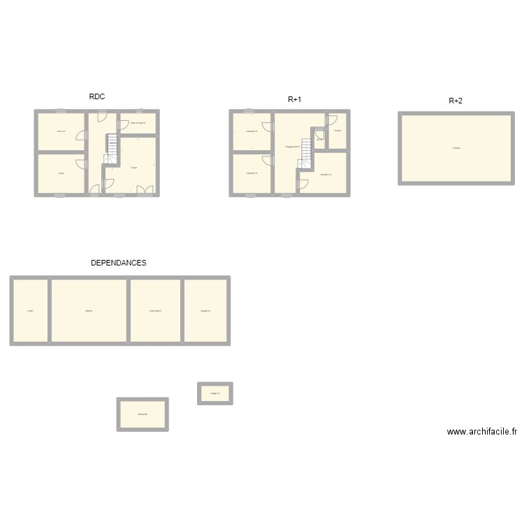 350601783. Plan de 19 pièces et 306 m2