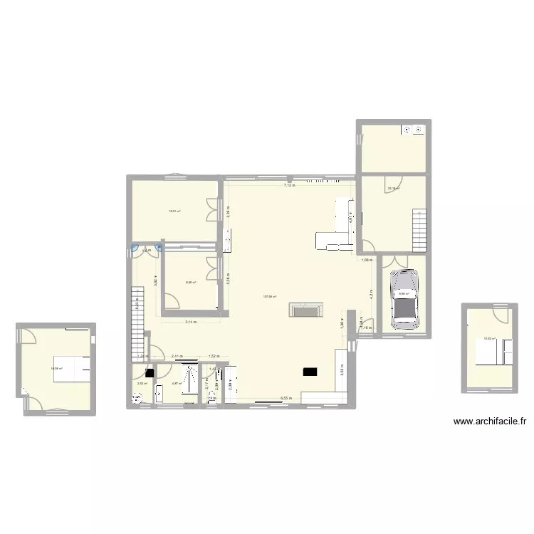 1 94 DUMONT. Plan de 9  et 199 m²