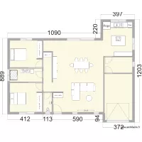 maison plein pied basique 1