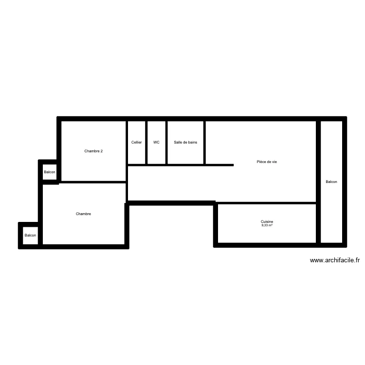 BERNARD - Plan appart. Plan de 