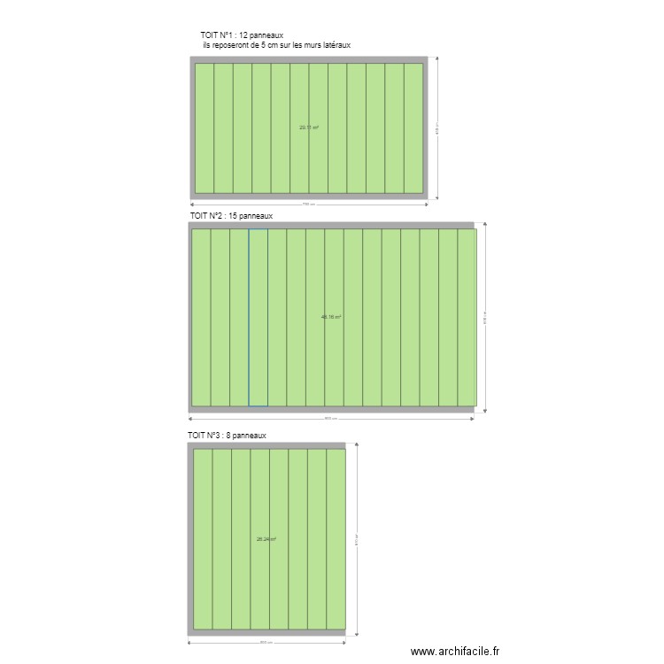 COLELLA. Plan de 3 pièces et 104 m2