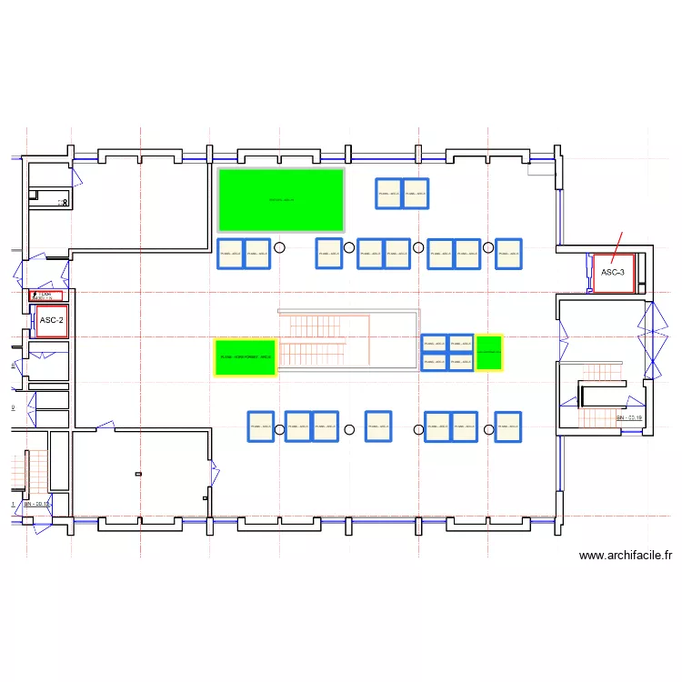 CIVA Ermitage RDC - Libre en janvier. Plan de 24 pièces et 187 m²