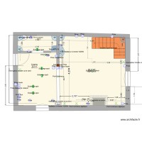 gite R ET B PLAN ELECTRIQUE RDC