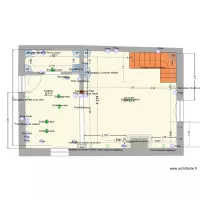 gite R ET B PLAN ELECTRIQUE RDC