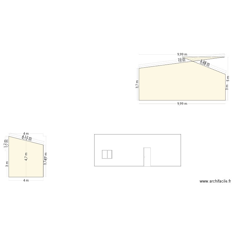 Plan coupe. Plan de 0 pièce et 0 m2
