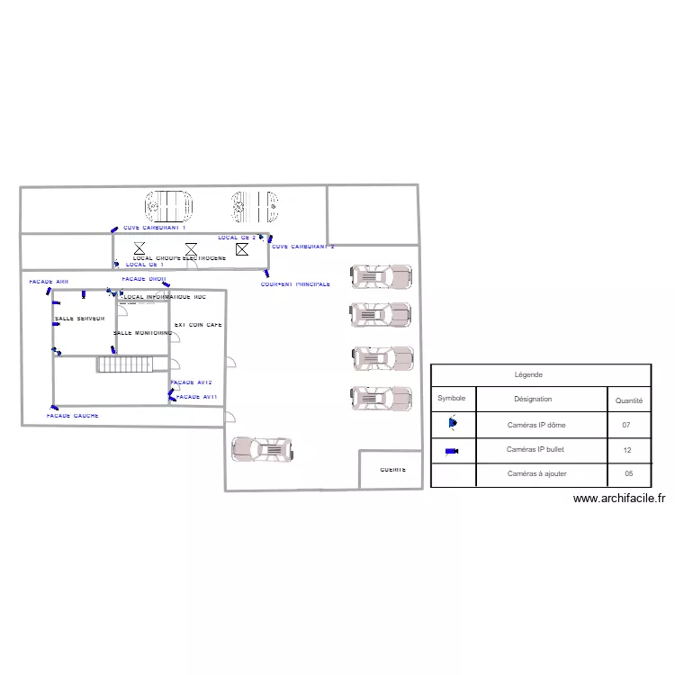 Plan campas dla prop. Plan de 