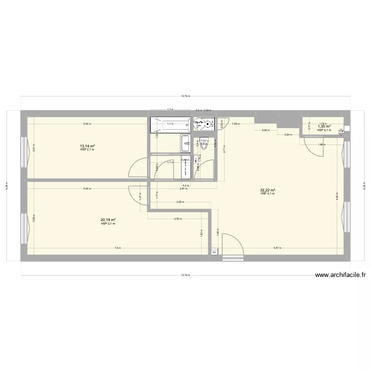 35 Malesherbes V1. Plan de 