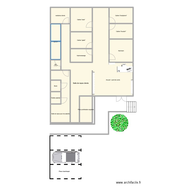 Plan dossier de vente. Plan de 15 pièces et 148 m2