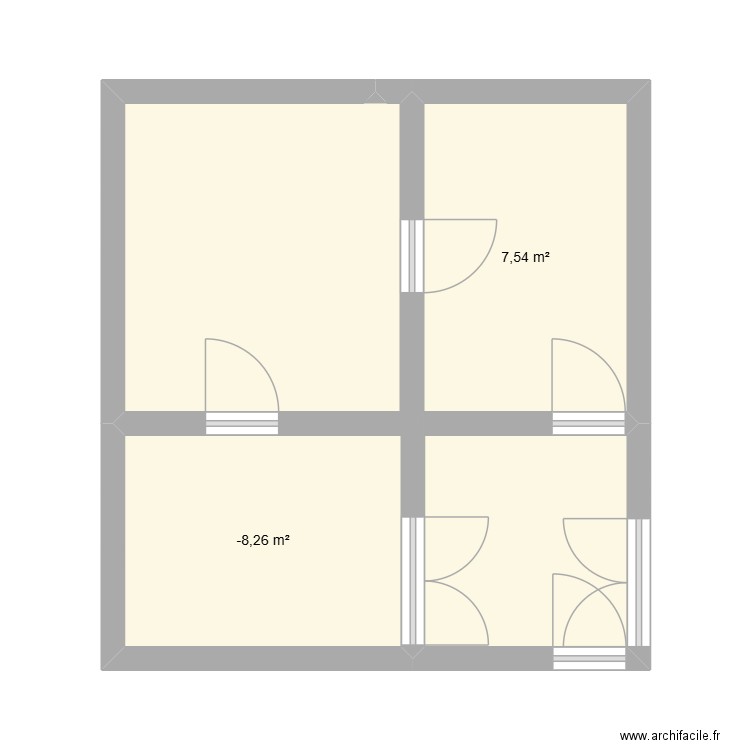 labo transfo lait brebis. Plan de 2 pièces et 15 m2