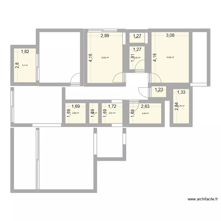 GUY DMP. Plan de 11 et 50 m² GUY DMP. Plan de 11 et 50 m²