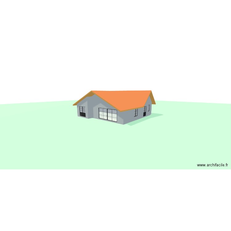 MAISON CASTELNAU. Plan de 1 pièce et 125 m2