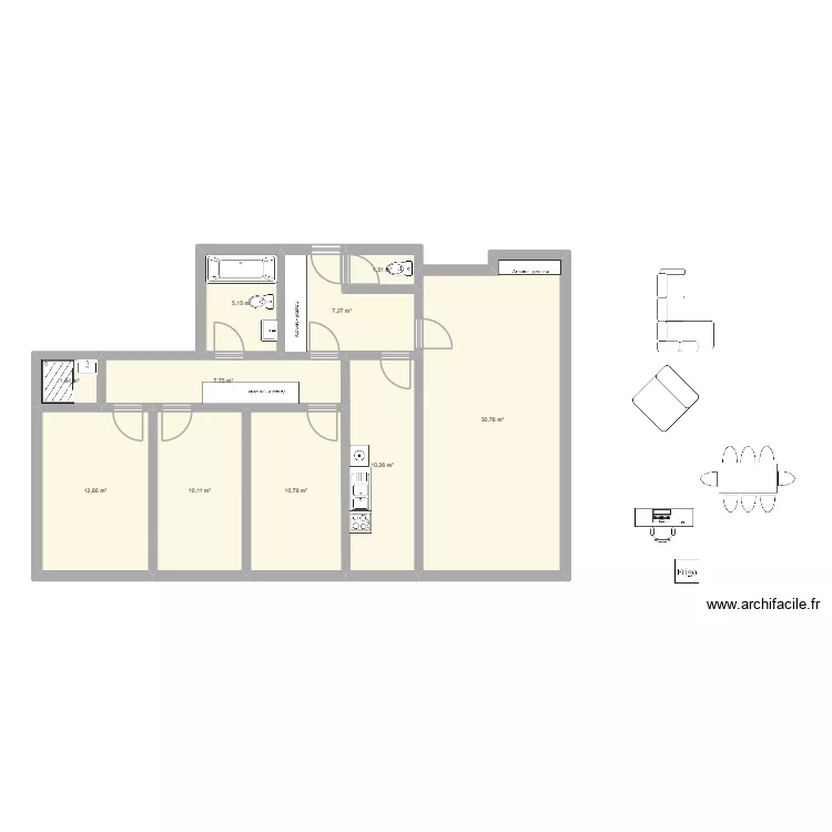 12eme. Plan de 10 et 98 m² 12eme. Plan de 10 et 98 m²
