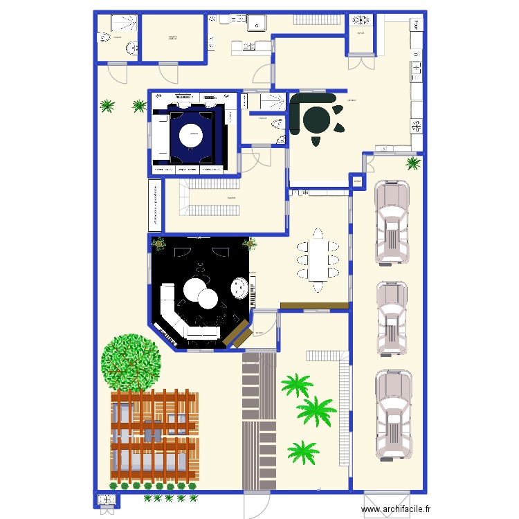 mp3. Plan de 32 pièces et 2043 m2