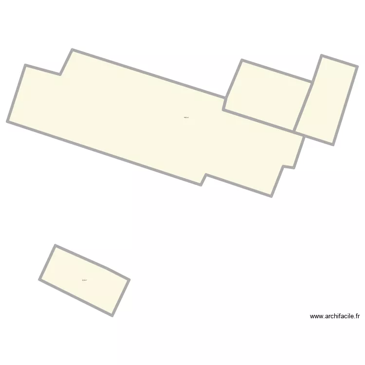 L'Aubriaie - r&eacute;flexion. Plan de 2 Pièces et 560 m²
