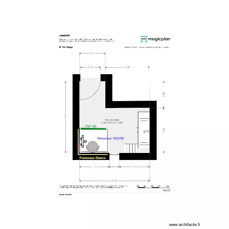 Plan Projet  Jeandet. Plan de 