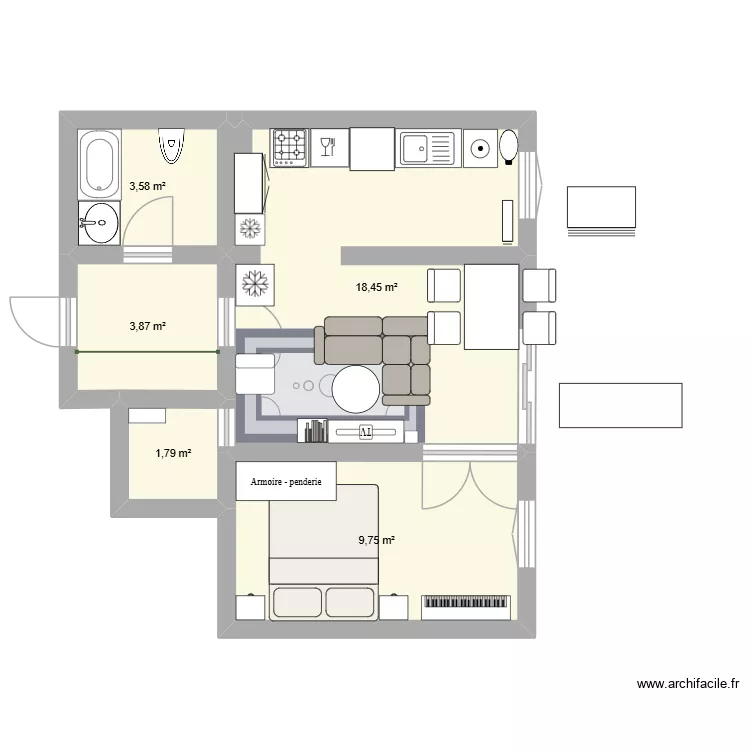 Laurence Berluchon V2. Plan de 5 et 37 m² Laurence Berluchon V2. Plan de 5 et 37 m²