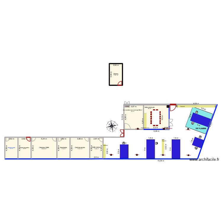 DSIM NB R2_version DSIM 24_10_2025. Plan de 9 pièces et 144 m2
