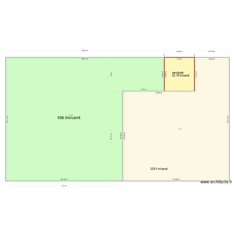 terrain goemetre.. Plan de 3 pièces et 886 m2
