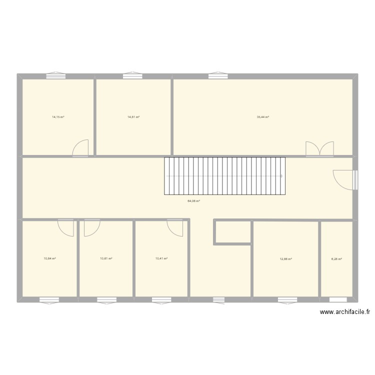 Maison Lourneau 1. Plan de 9 pièces et 179 m2