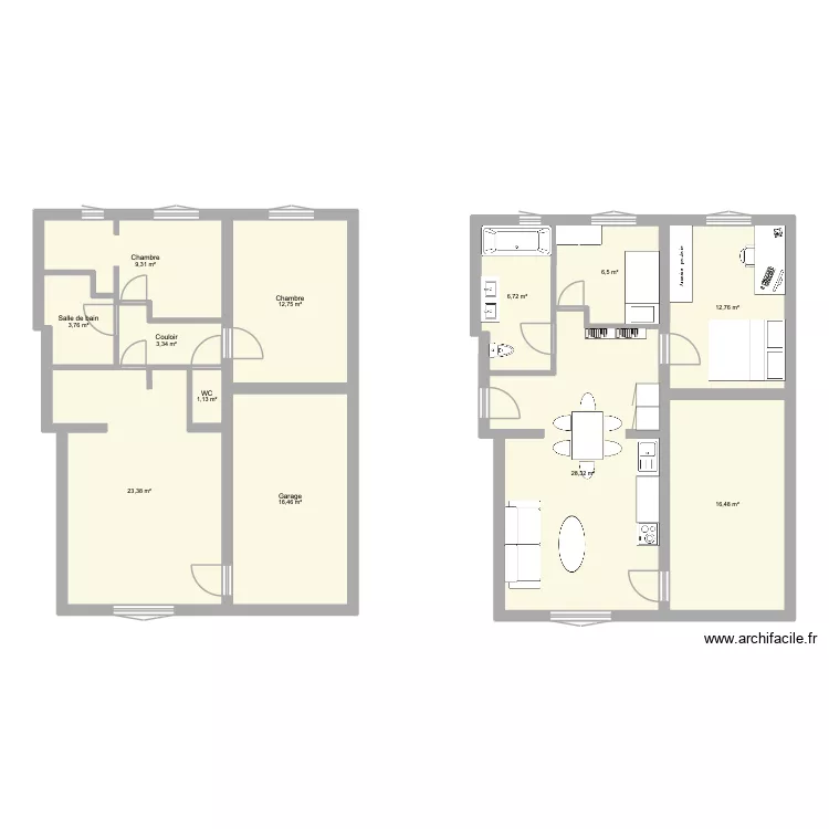 CLICHY - emilio. Plan de 12 pièces et 141 m²