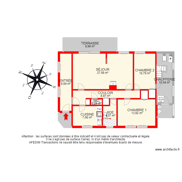 BI16091 -. Plan de 17 pièces et 115 m2