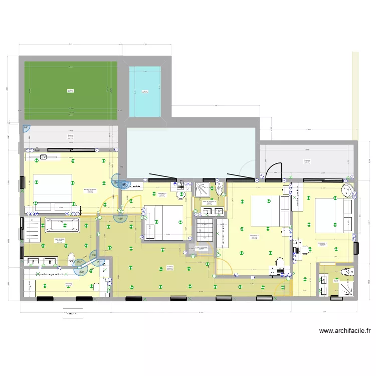 La bien Batie 1E. Plan de 24  et 428 m²