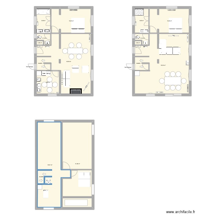 MaisonIsabelleInt2. Plan de 13 pièces et 233 m2