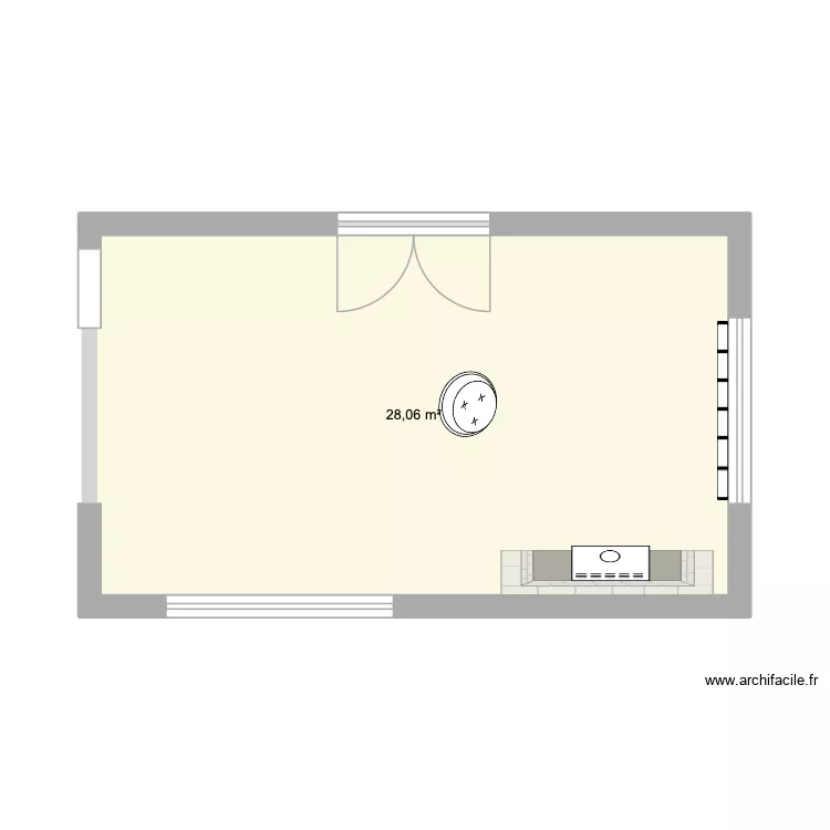 Projet ifapme. Plan de 1  et 28 m²
