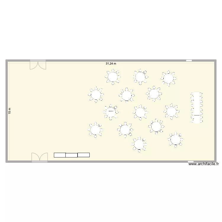 Mariage C&eacute;line. Plan de 